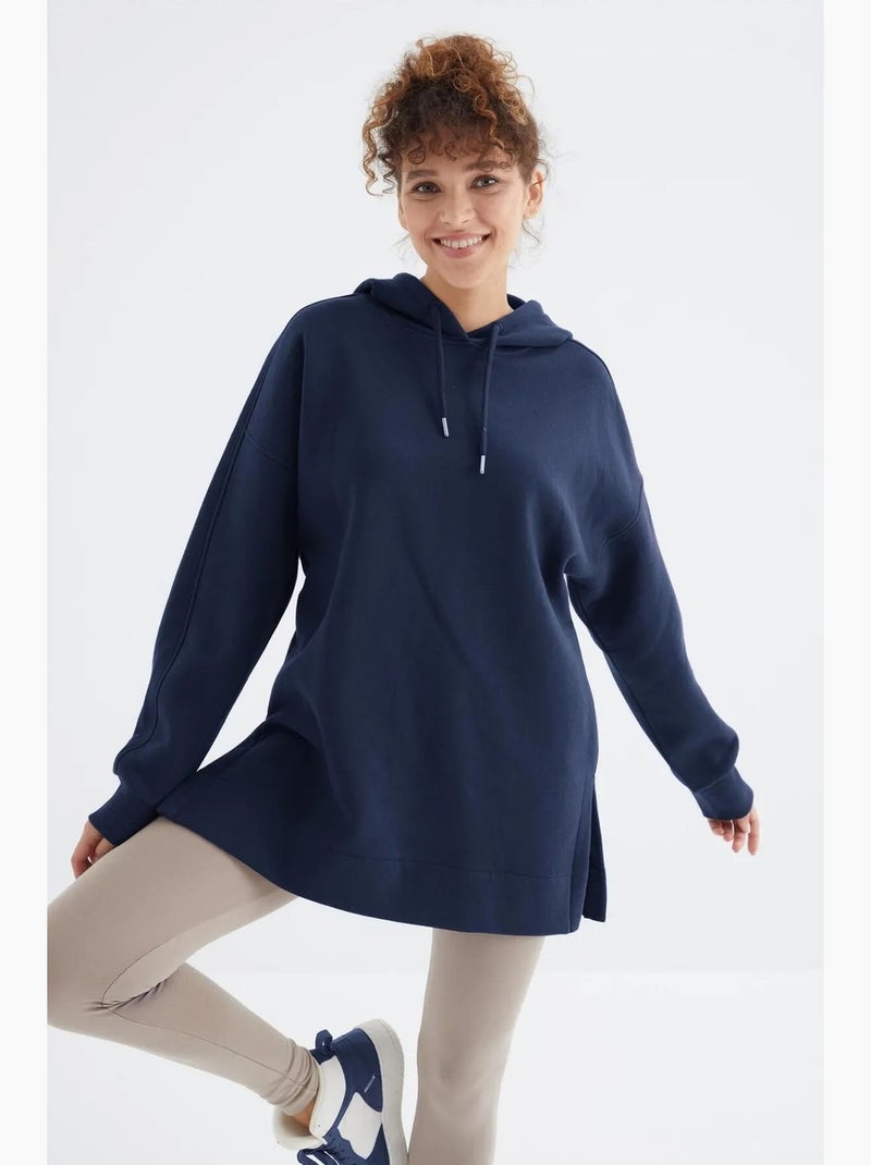 Sudadera oversize con bolsillo tommy Azul marino - Kiabi