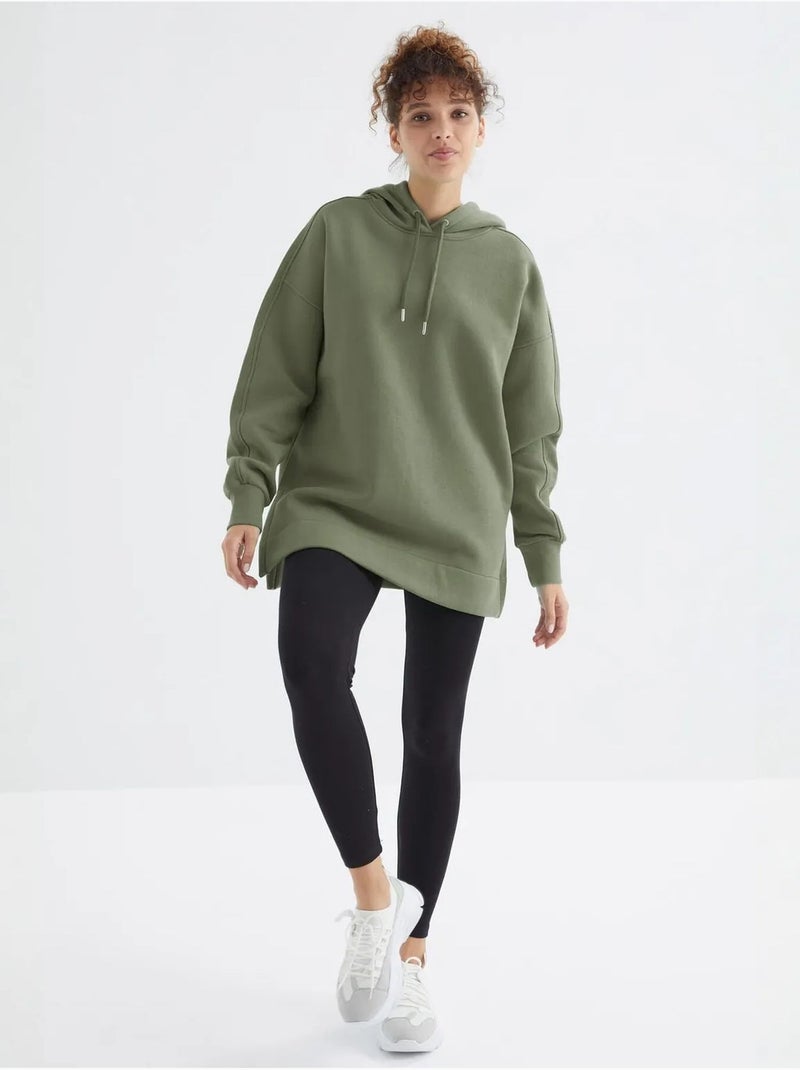 Sudadera oversize con bolsillo tommy Caqui - Kiabi