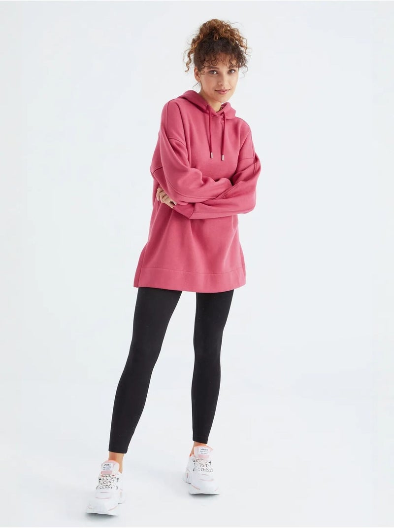 Sudadera oversize con bolsillo tommy Magenta - Kiabi