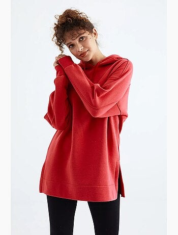 Sudadera oversize con bolsillo tommy