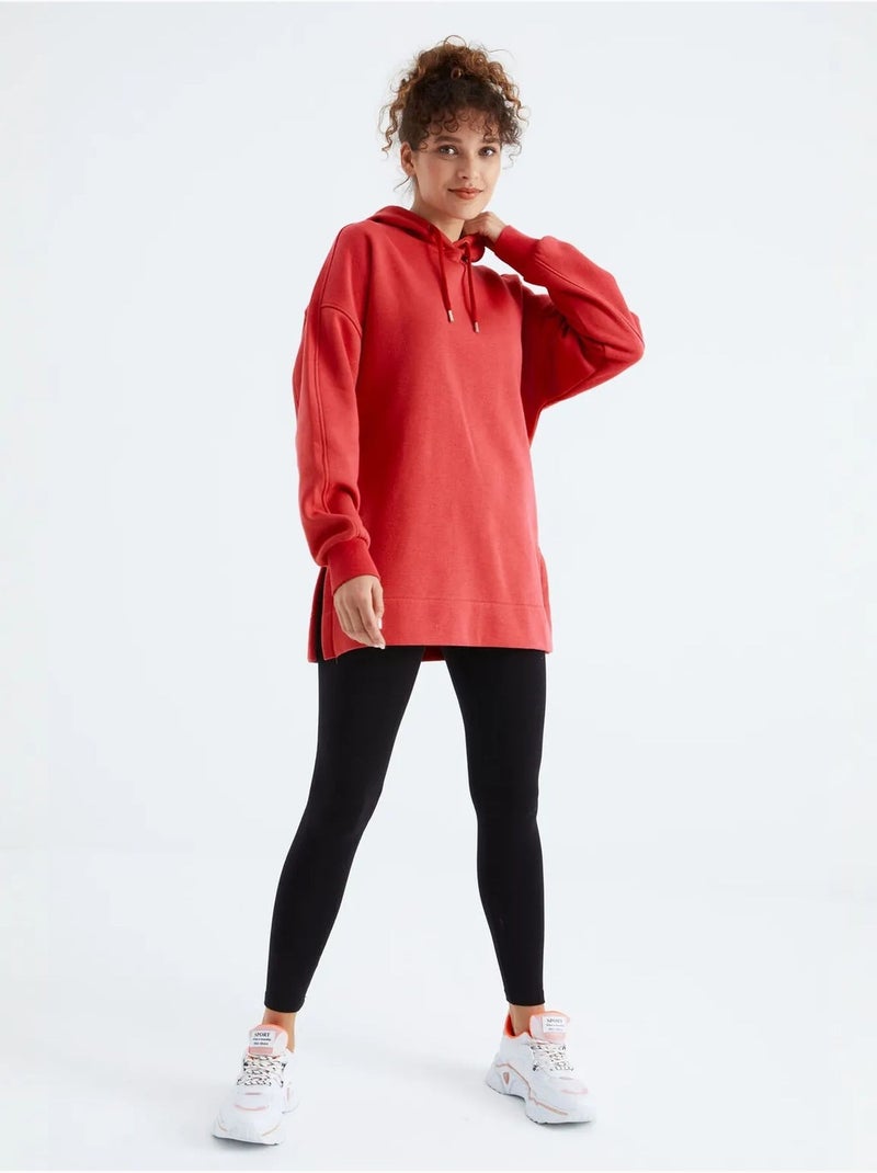 Sudadera oversize con bolsillo tommy Rojo - Kiabi