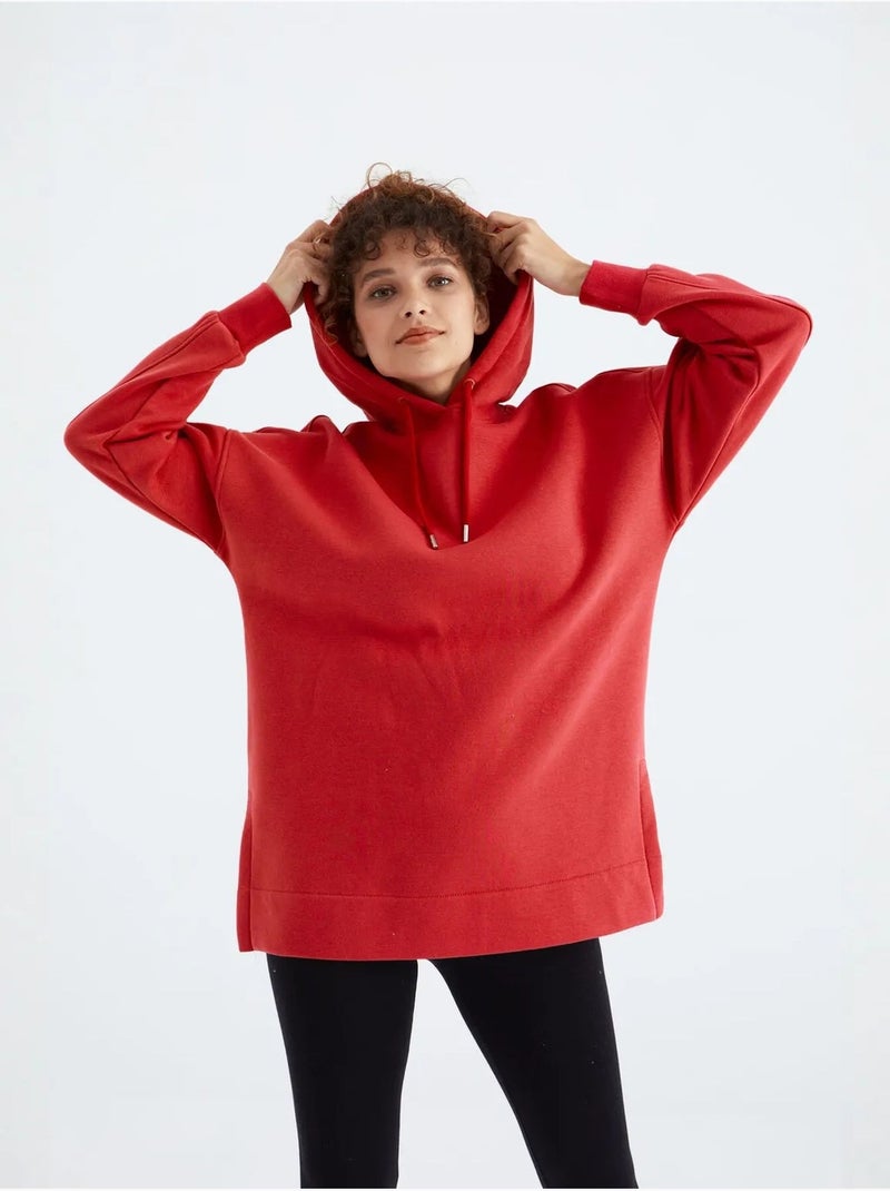 Sudadera oversize con bolsillo tommy Rojo - Kiabi