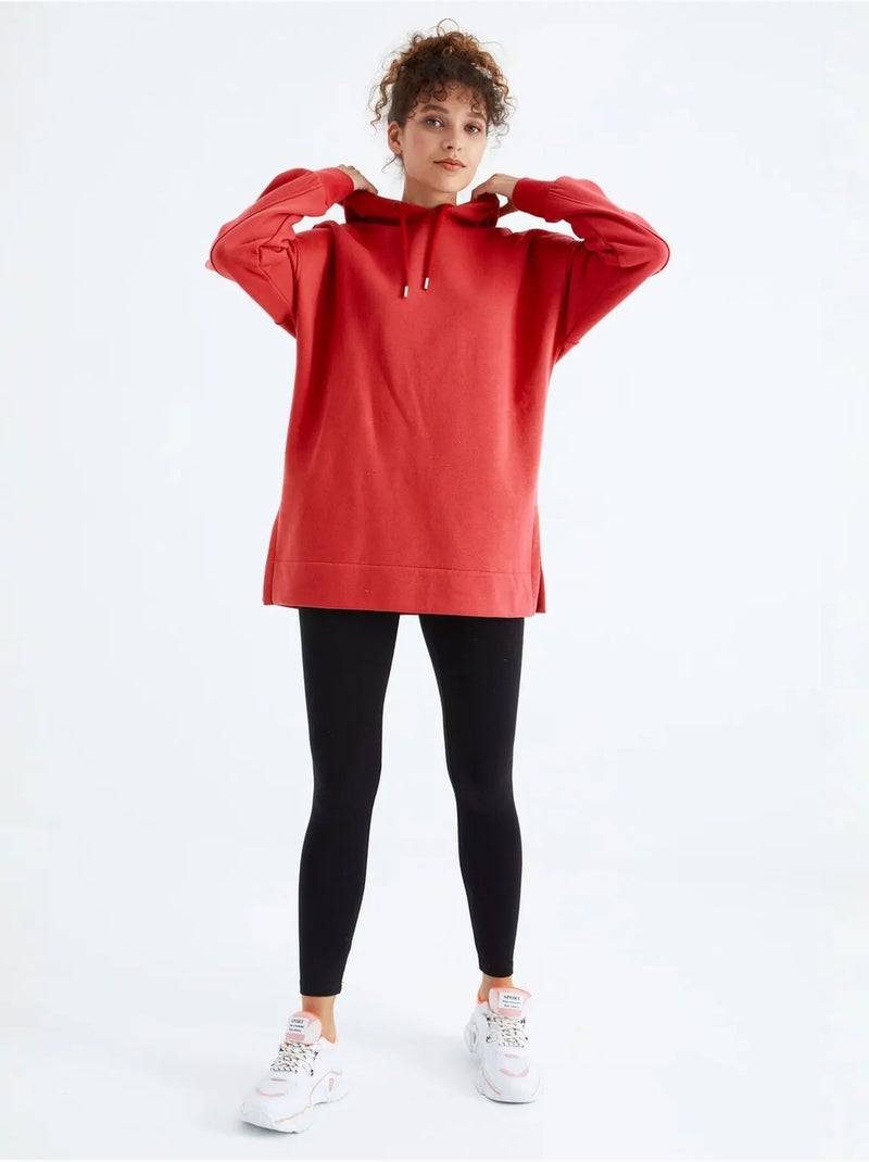 Sudadera oversize con bolsillo tommy Rojo - Kiabi