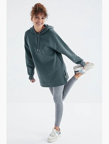 Sudadera oversize con bolsillo tommy