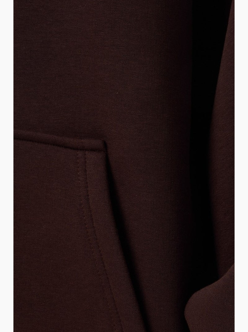 Sudadera oversize con capucha de corte holgado con bolsillo canguro hiccup Marrón - Kiabi