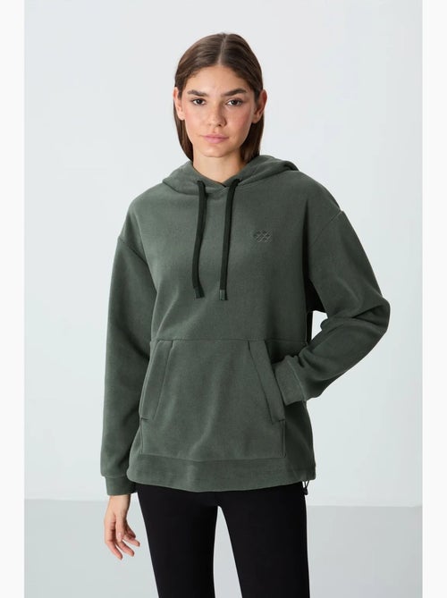 Sudadera oversize con capucha de felpa tommy - Kiabi Sudadera oversize con capucha de felpa tommy - Kiabi