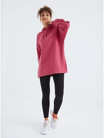 Sudadera oversize con capucha y bolsillo tommy