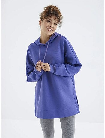 Sudadera oversize con capucha y bolsillo tommy