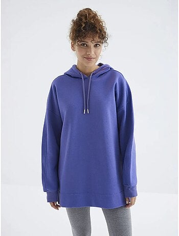 Sudadera oversize con capucha y bolsillo tommy