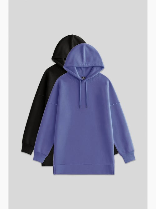 Sudadera oversize con capucha y bolsillo tommy - Kiabi Sudadera oversize con capucha y bolsillo tommy - Kiabi