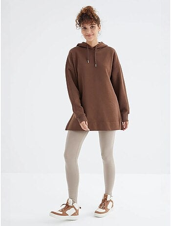 Sudadera oversize con capucha y bolsillo tommy