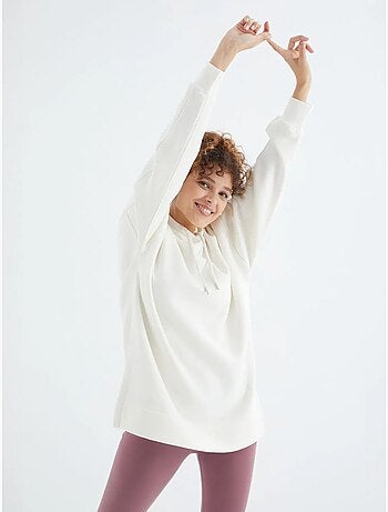 Sudadera oversize con capucha y bolsillo tommy