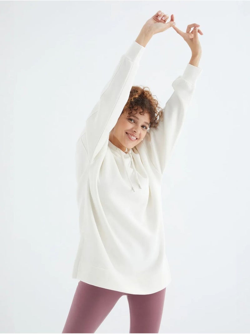 Sudadera oversize con capucha y bolsillo tommy Marrón - Kiabi