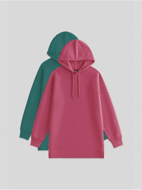 Sudadera oversize con capucha y bolsillo tommy - Kiabi Sudadera oversize con capucha y bolsillo tommy - Kiabi