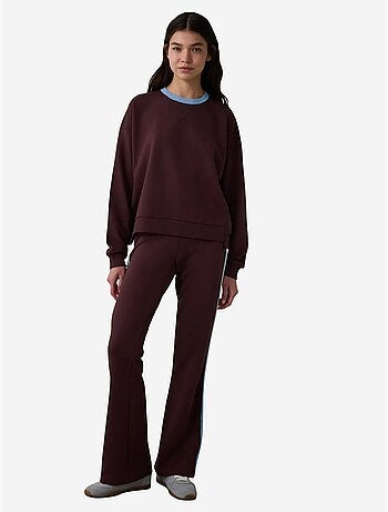 Sudadera oversize con cuello y estampado floral inspired by flora penti
