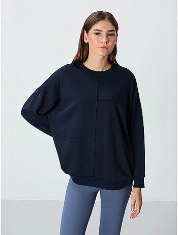 Sudadera oversize de cuello redondo tommy