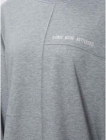 Sudadera oversize de cuello redondo tommy