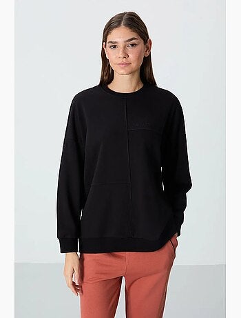 Sudadera oversize de cuello redondo tommy