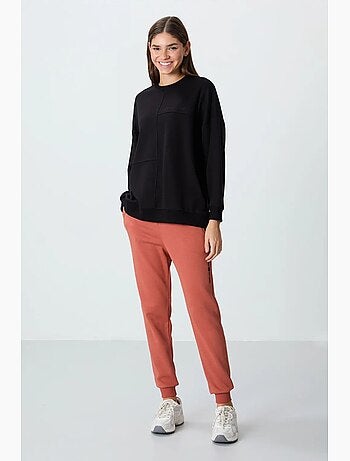 Sudadera oversize de cuello redondo tommy