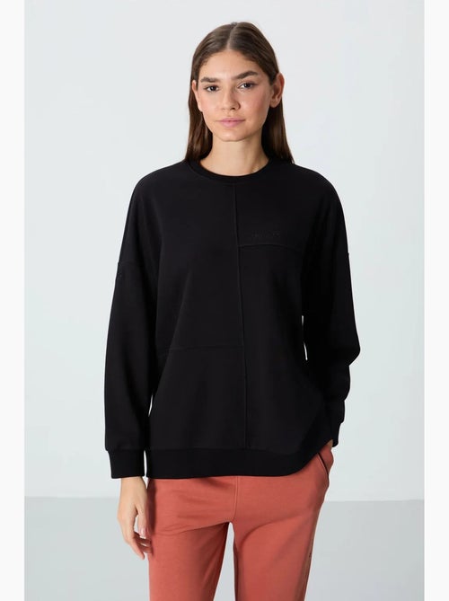 Sudadera oversize de cuello redondo tommy - Kiabi Sudadera oversize de cuello redondo tommy - Kiabi