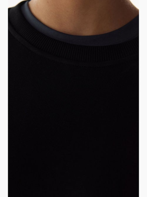 Sudadera oversize de mujer con cuello redondo penti - Kiabi Sudadera oversize de mujer con cuello redondo penti - Kiabi