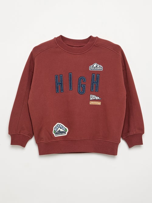Sudadera oversize estampada - Kiabi