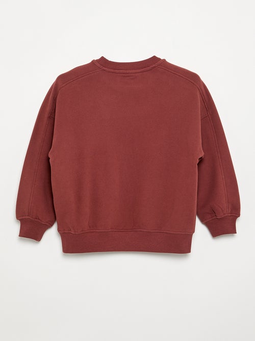 Sudadera oversize estampada - Kiabi