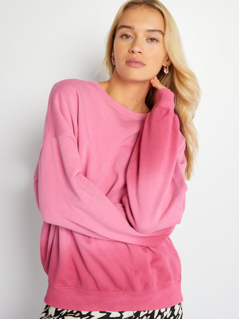 Sudadera oversize tie-dye ROSA - Kiabi
