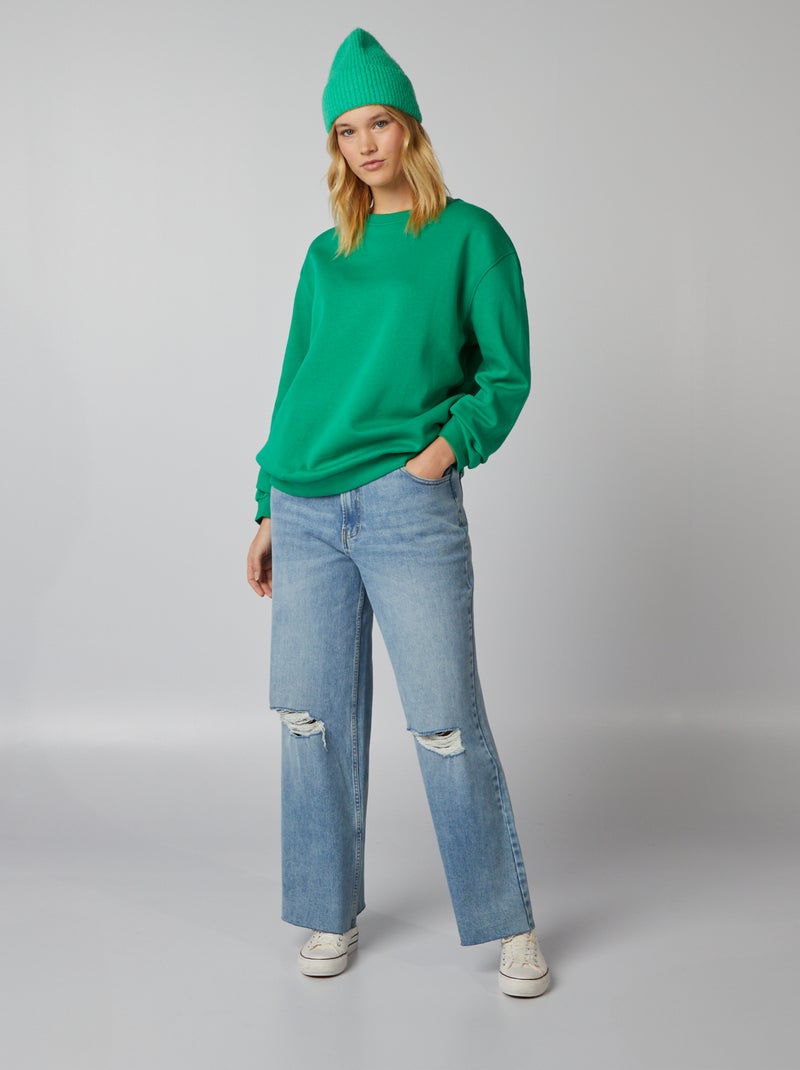 Sudadera oversize VERDE - Kiabi