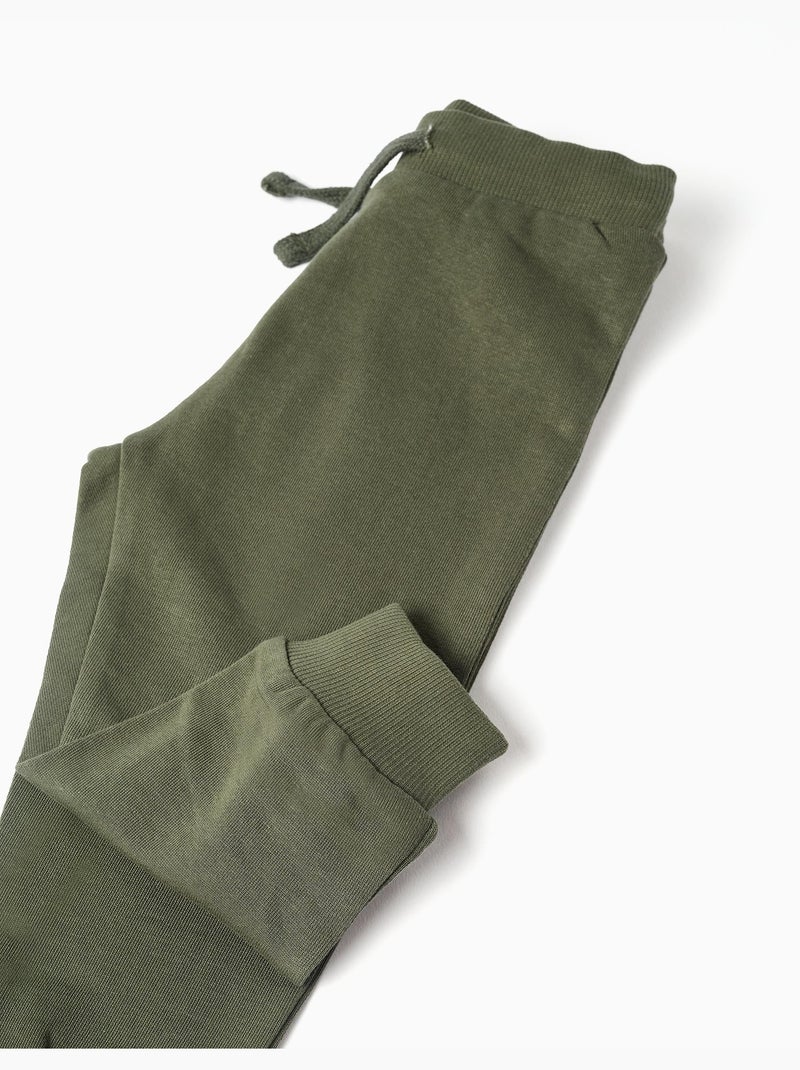 Sudadera + pantalón de chándal de algodón Verde oscuro - Kiabi