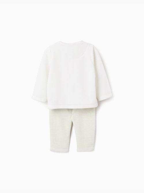 Sudadera + pantalón de terciopelo - Kiabi