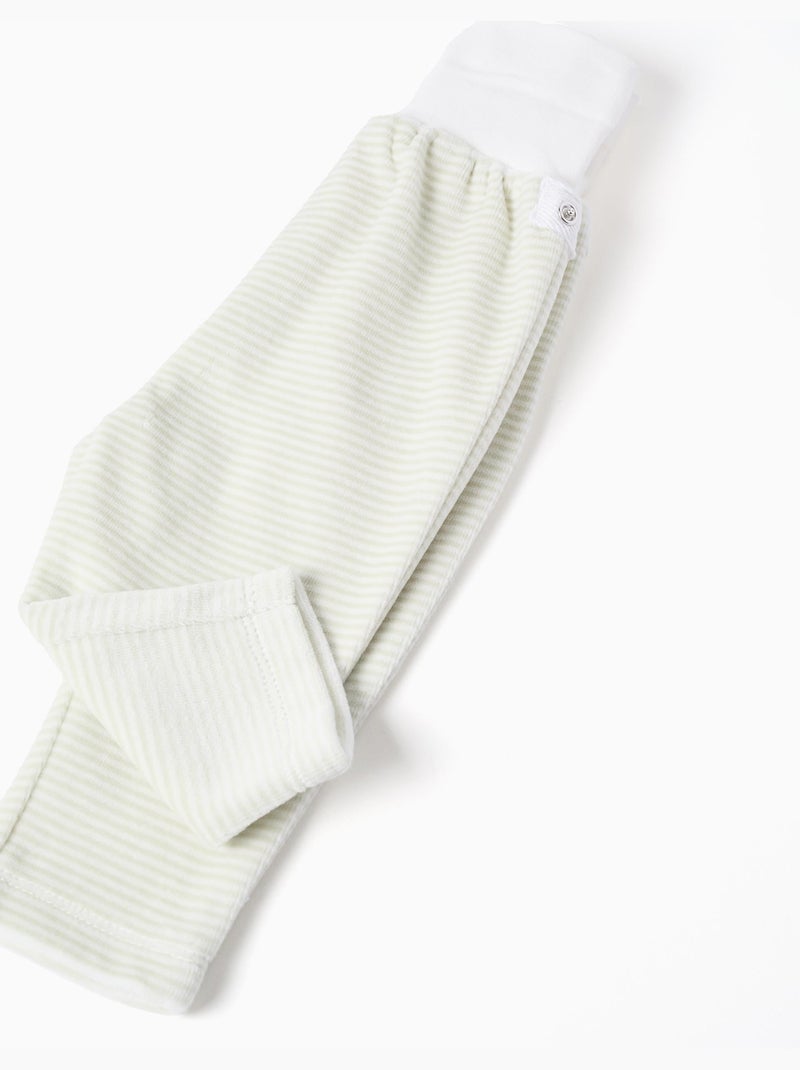 Sudadera + pantalón de terciopelo Blanco - Kiabi