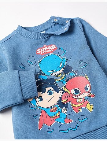 Sudadera + pantalones perchados con super friends