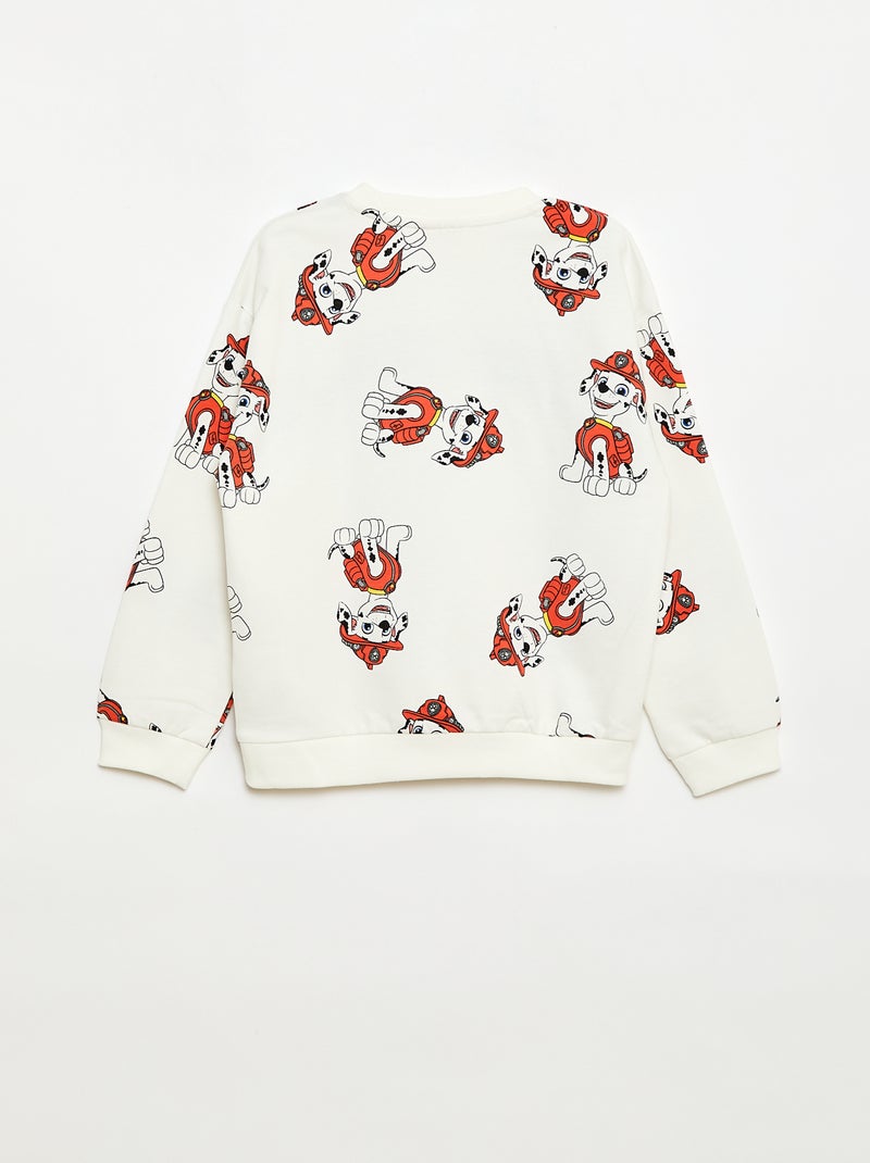 Sudadera 'Patrulla Canina' en felpa Blanco - Kiabi