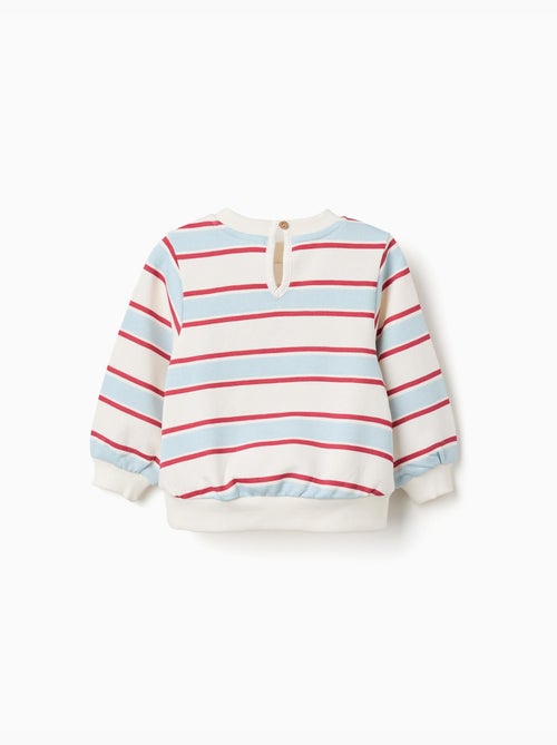 Sudadera perchada a rayas con minnie - Kiabi