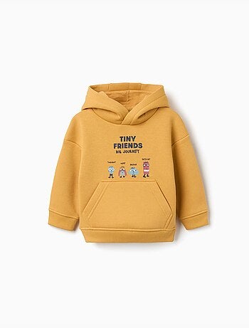 Sudadera perchada com capucha y estampado Tiny Friends