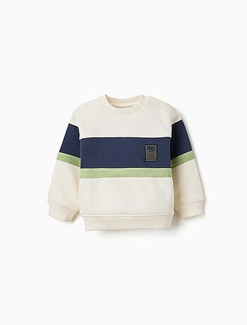 Sudadera perchada con bloque de colores