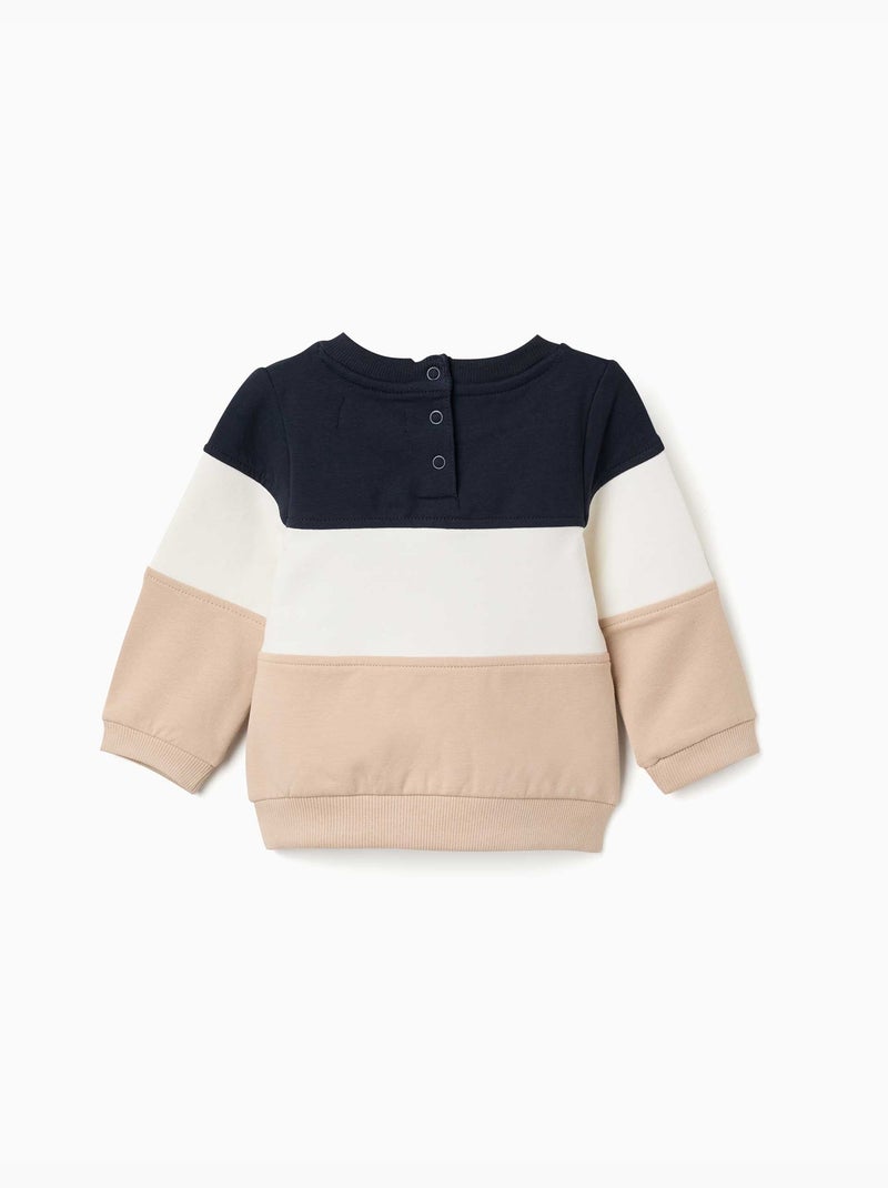 Sudadera perchada con bloques de color Azul oscuro - Kiabi
