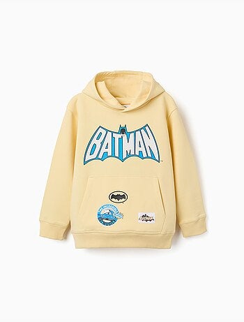 Sudadera perchada con capucha con estampado de batman