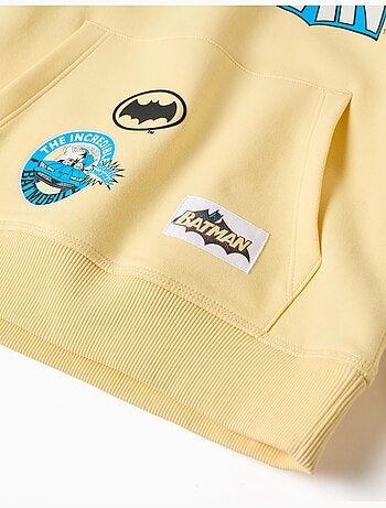 Sudadera perchada con capucha con estampado de batman