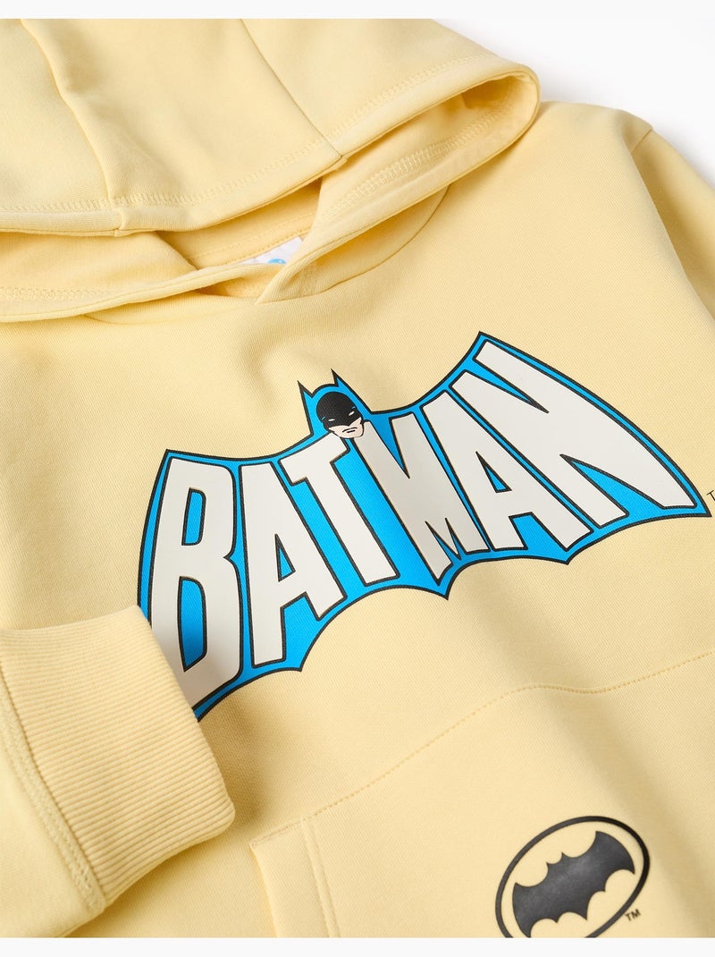 Sudadera perchada con capucha con estampado de batman Amarillo - Kiabi