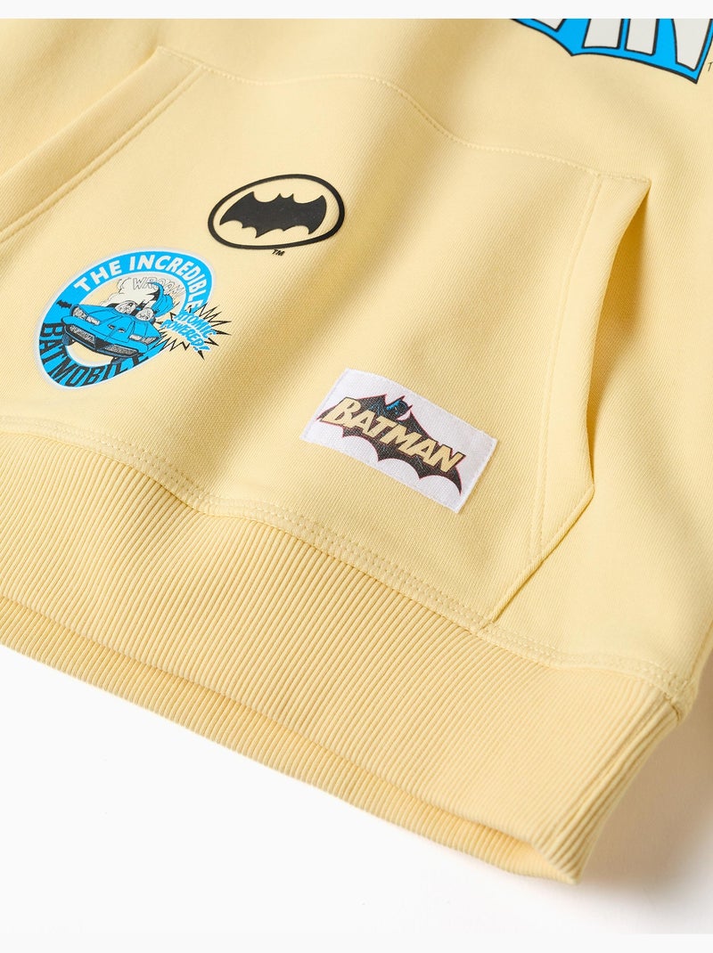 Sudadera perchada con capucha con estampado de batman Amarillo - Kiabi