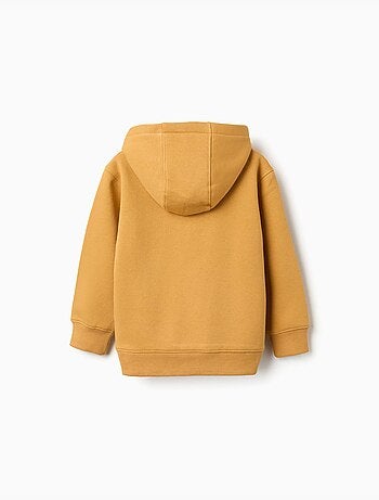 Sudadera perchada con capucha y estampado