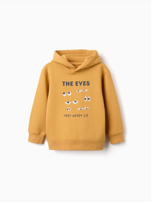 Sudadera perchada con capucha y estampado - Kiabi Sudadera perchada con capucha y estampado - Kiabi