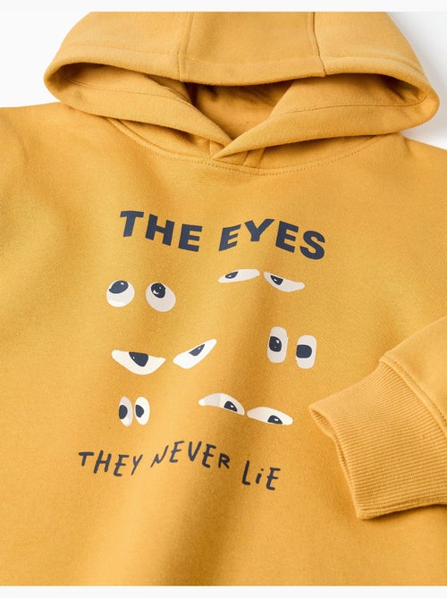 Sudadera perchada con capucha y estampado - Kiabi Sudadera perchada con capucha y estampado - Kiabi