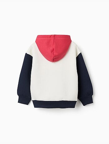 Sudadera perchada con capucha y estampado