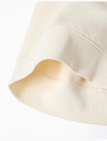 Sudadera perchada con capucha y estampado