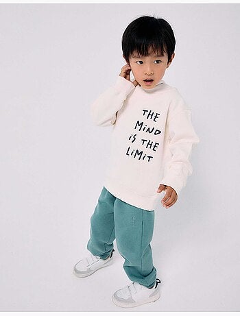 Sudadera perchada con capucha y estampado