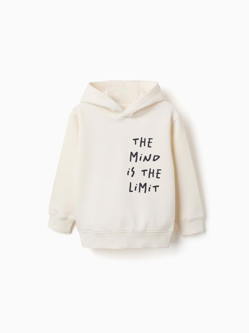 Sudadera perchada con capucha y estampado - Kiabi