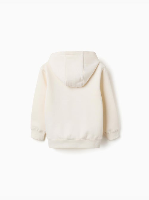 Sudadera perchada con capucha y estampado - Kiabi